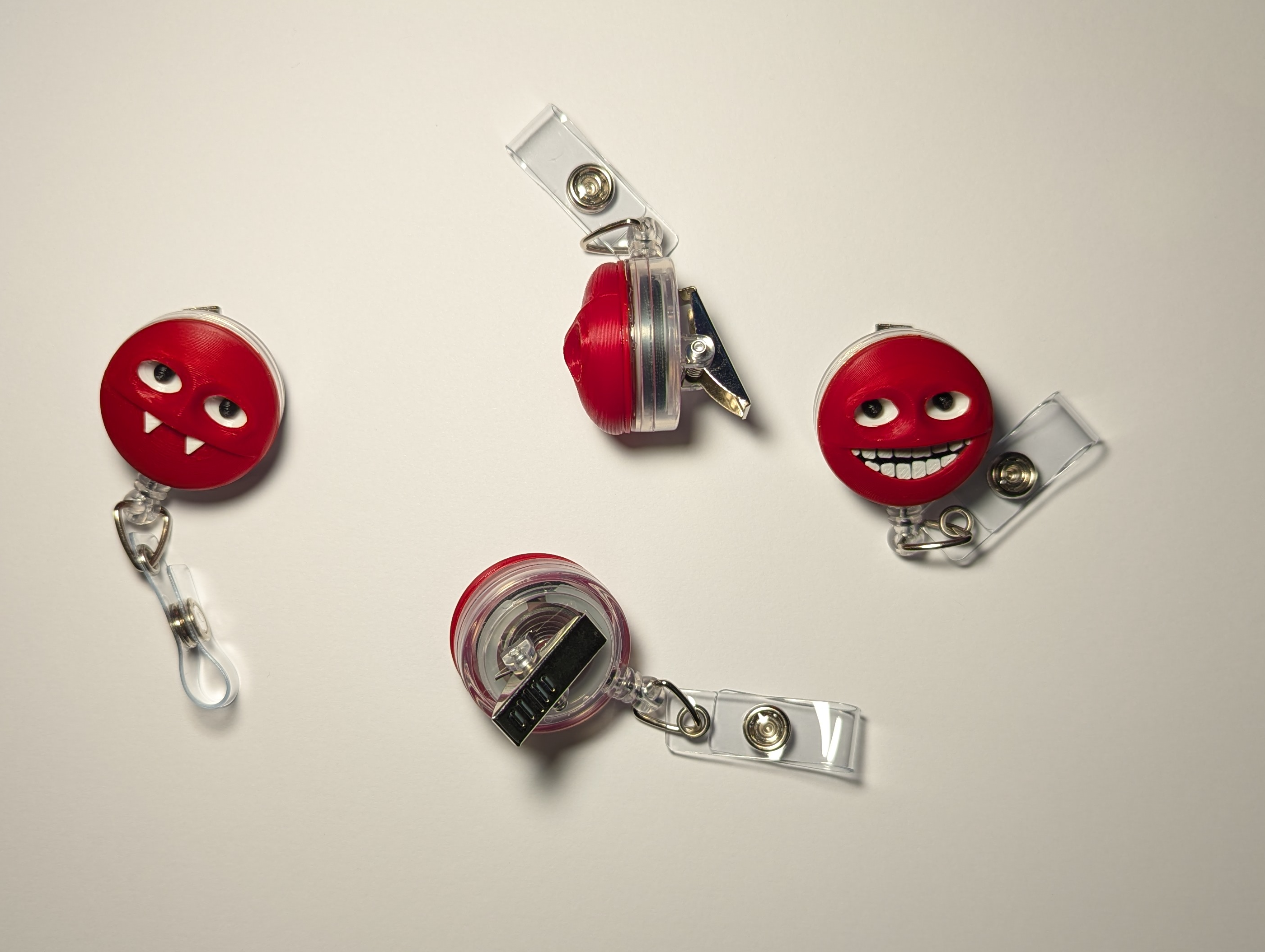 Always-Watching Badge Reel with Following Eyes