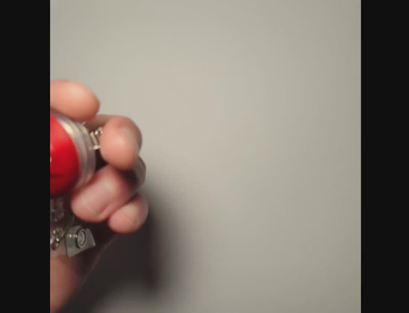 Always-Watching Badge Reel with Following Eyes